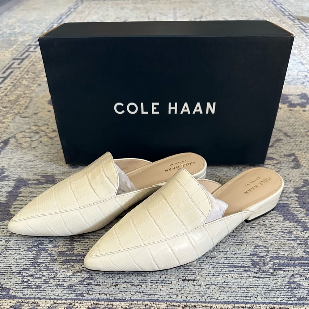 Cole Haan Piper Mule - Ivory Croc